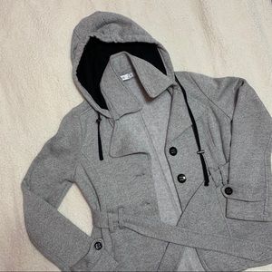 HOODIE JACKET W/ WAIST TIE